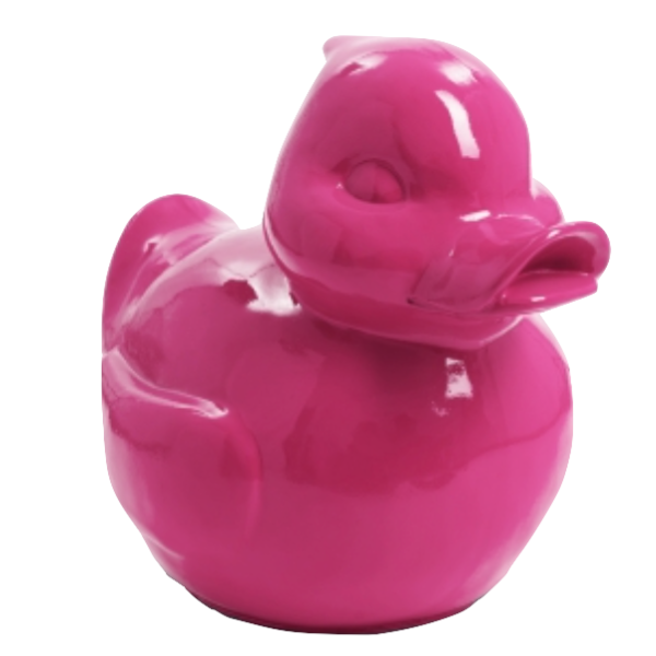 Sculpture Canard en Résine 65 cm Rose Fuchsia – Swiss Sculpture - Swiss-sculpture.ch