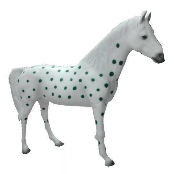 Sculpture Cheval XXL en Résine 210 cm Pois – Swiss Sculpture - Swiss-sculpture.ch