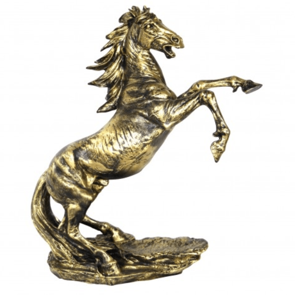 Sculpture Cheval en Résine 90 cm Bronze – Swiss Sculpture - Swiss-sculpture.ch