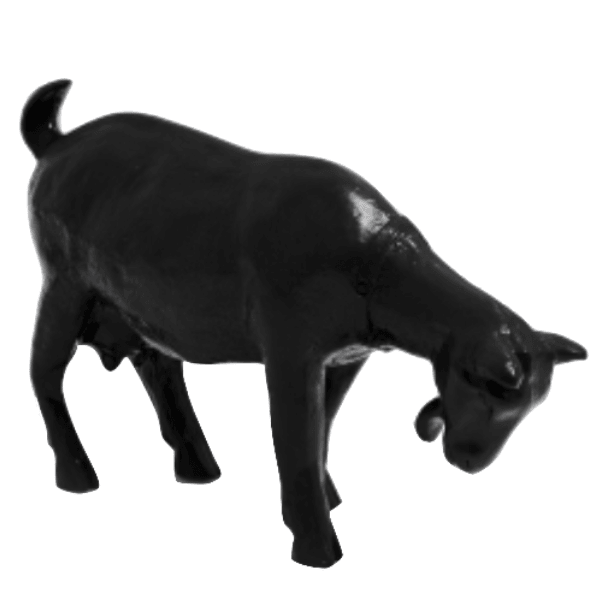 Sculpture Chèvre en Résine 60 cm Noir – Swiss Sculpture - Swiss-sculpture.ch