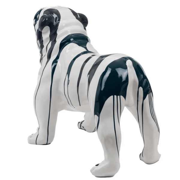 Sculpture Bouledogue Anglais 30 cm en Résine Noir Mat – Swiss Sculpture - Swiss-sculpture.ch