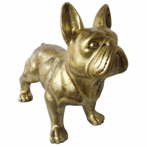 Sculpture Bouledogue Français 45 cm Résine Bronze – Swiss Sculpture - Swiss-sculpture.ch