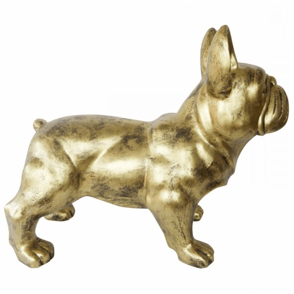 Sculpture Bouledogue Français 45 cm Résine Bronze – Swiss Sculpture - Swiss-sculpture.ch