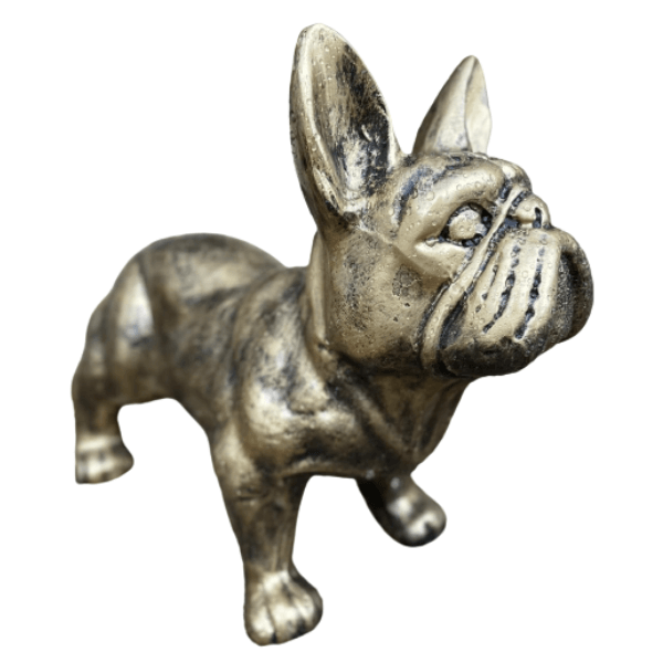 Sculpture Bouledogue Français 45 cm Résine Bronze – Swiss Sculpture - Swiss-sculpture.ch
