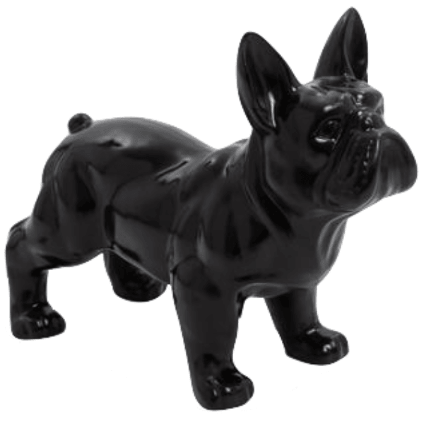 Sculpture Bouledogue Français 45 cm en Résine Noir – Swiss Sculpture - Swiss-sculpture.ch