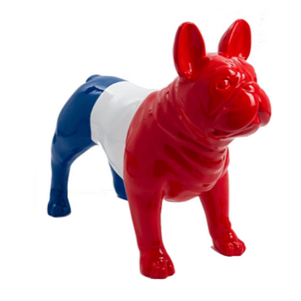 Sculpture Bouledogue Français 90 cm Résine Noir et Or – Swiss Sculpture - Swiss-sculpture.ch