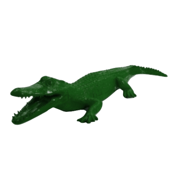 Sculpture Crocodile XXL en Résine 215 cm Vert – Swiss Sculpture - Swiss-sculpture.ch