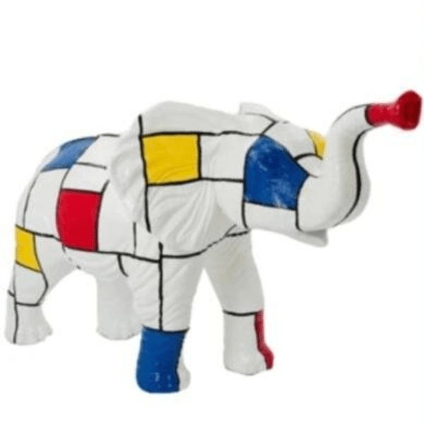 Sculpture Éléphant XXL en Résine 410 cm Multicolore – Swiss Sculpture - Swiss-sculpture.ch