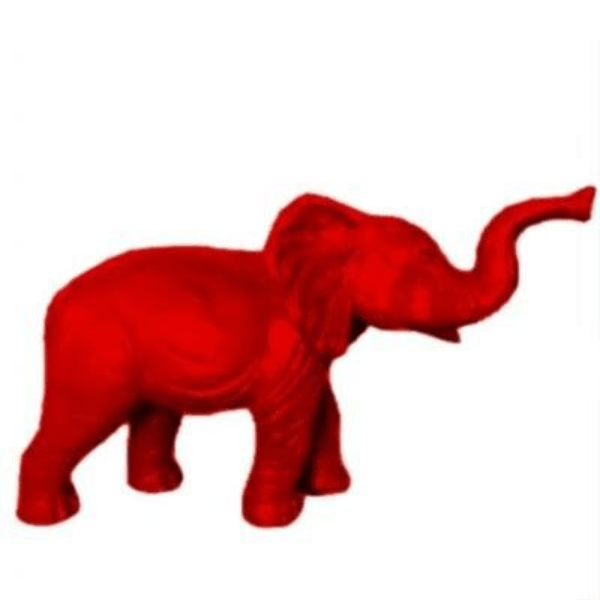 Sculpture Éléphant XXL en Résine 410 cm Rouge Brillant – Swiss Sculpture - Swiss-sculpture.ch