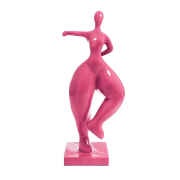 Sculpture Femme Nana XXL en Résine 135 cm Rose Fuchsia – Swiss Sculpture - Swiss-sculpture.ch