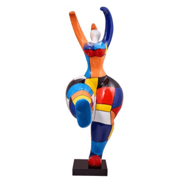 Sculpture Femme Nana 55 cm en Résine Multicolore – Swiss Sculpture - Swiss-sculpture.ch