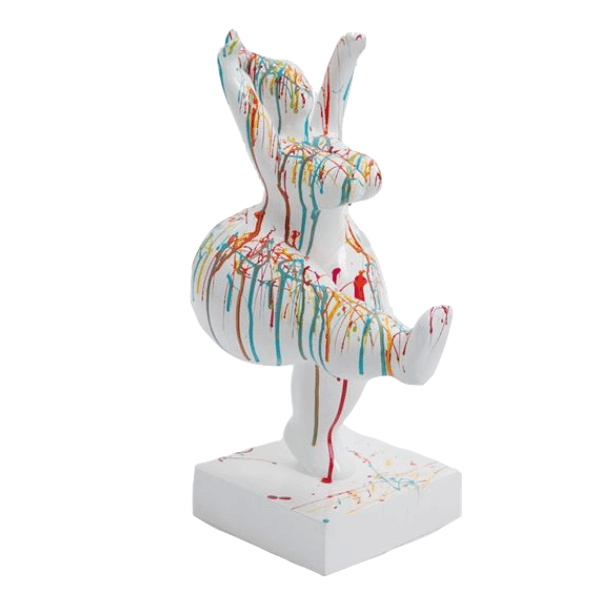 Sculpture Résine Femme Nana 55 cm Blanc Brillant – Swiss Sculpture - Swiss-sculpture.ch