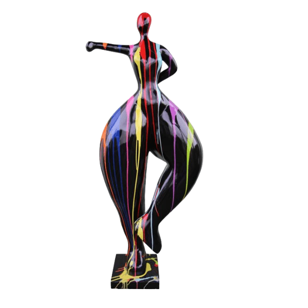 Sculpture Femme Nana 85 cm en Résine Multicolore – Swiss Sculpture - Swiss-sculpture.ch