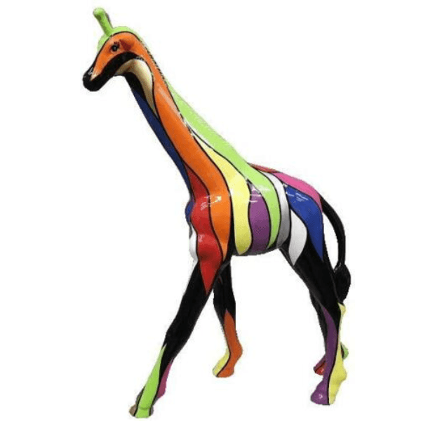 Sculpture Girafe XXL en Résine 150 cm Couleurs Naturelles – Swiss Sculpture - Swiss-sculpture.ch