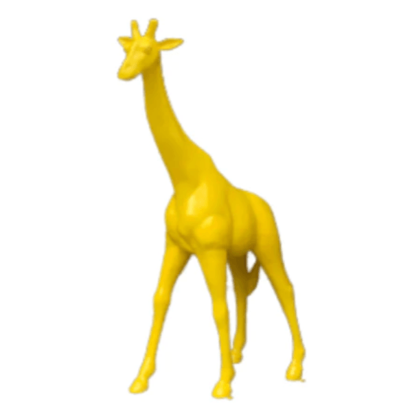 Sculpture Girafe XXL en Résine 150 cm Jaune – Swiss Sculpture - Swiss-sculpture.ch