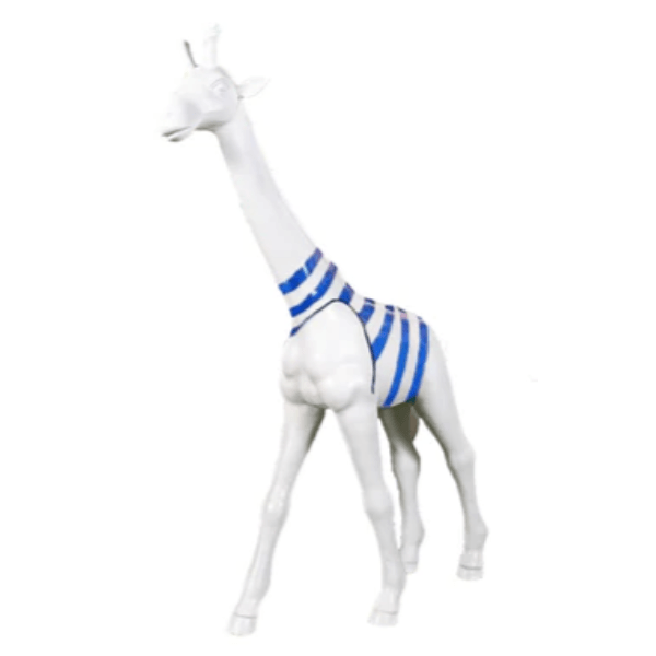 Sculpture Girafe XXL en Résine 150 cm Bleu Marin – Swiss Sculpture - Swiss-sculpture.ch
