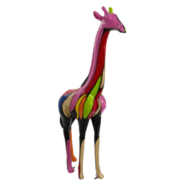 Sculpture Girafe XXL en Résine 210 cm Couleurs Naturelles – Swiss Sculpture - Swiss-sculpture.ch