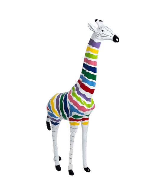 Sculpture Girafe XXL en Résine 210 cm Noir et Or – Swiss Sculpture - Swiss-sculpture.ch