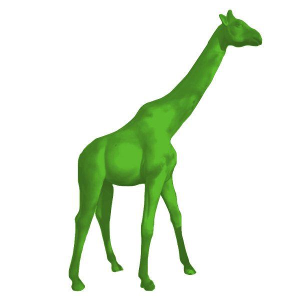 Sculpture Girafe XXL en Résine 320 cm Vert Pomme – Swiss Sculpture - Swiss-sculpture.ch
