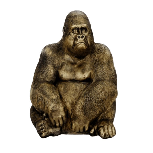 Sculpture Gorille 75 cm en Résine Bronze – Swiss Sculpture - Swiss-sculpture.ch