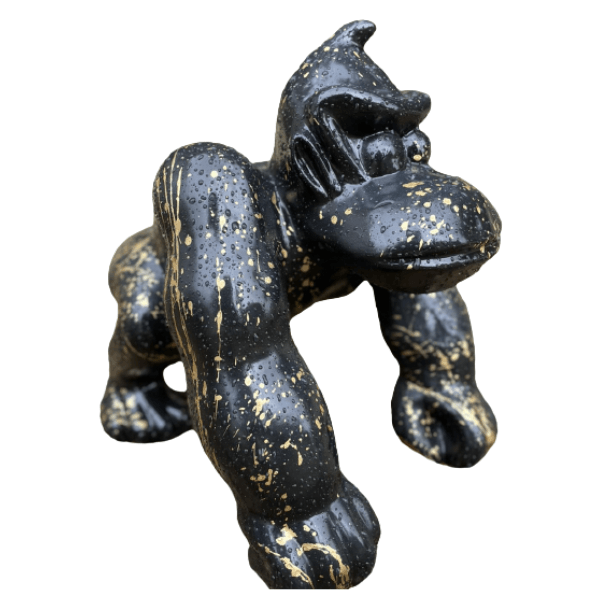 Sculpture Gorille 70 cm en Résine Dorée – Swiss Sculpture - Swiss-sculpture.ch