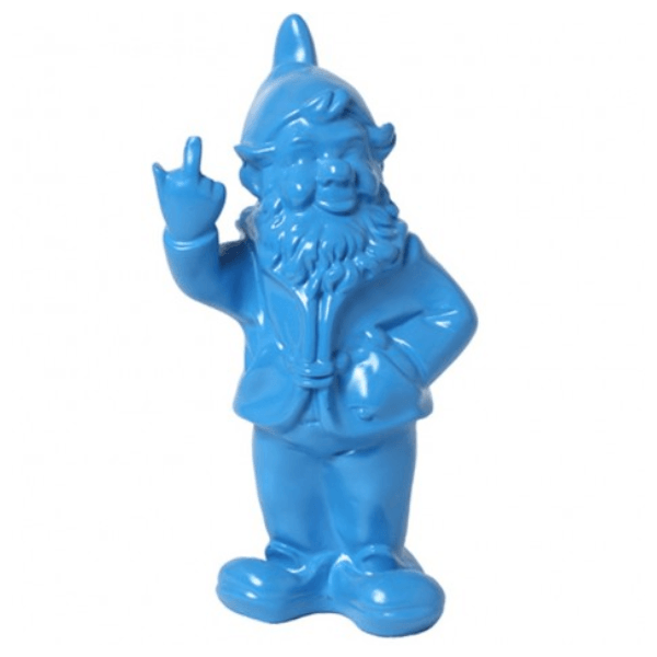 Sculpture Nain Résine 33 cm Bleu Ciel – Swiss Sculpture - Swiss-sculpture.ch