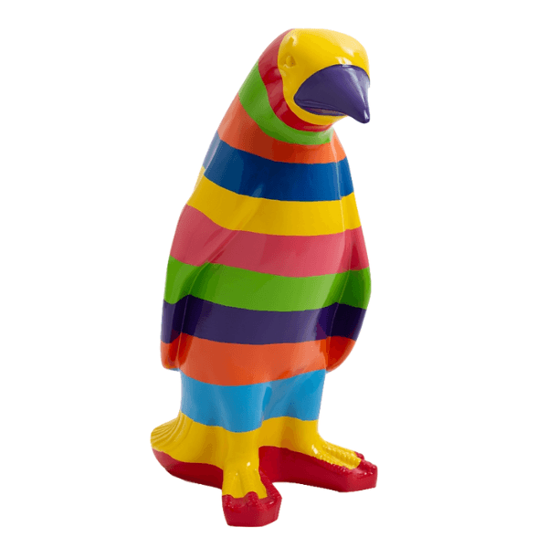 Sculpture Pingouin XXL en Résine 120 cm Noir et Or – Swiss Sculpture - Swiss-sculpture.ch