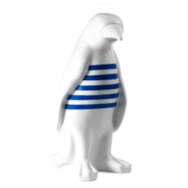 Sculpture Pingouin XXL en Résine 120 cm Bleu Marin – Swiss Sculpture - Swiss-sculpture.ch