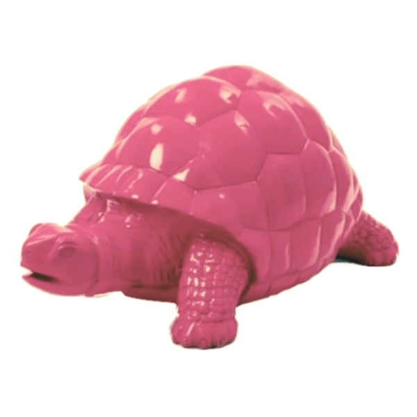 Sculpture Tortue XXL en Résine 110 cm Rose Clair – Swiss Sculpture - Swiss-sculpture.ch