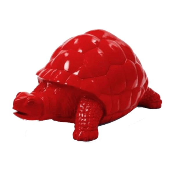 Sculpture Tortue XXL en Résine 110 cm Rouge – Swiss Sculpture - Swiss-sculpture.ch
