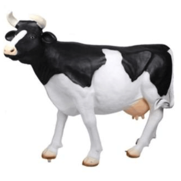 Sculpture Vache XXL en Résine 225 cm Naturel – Swiss Sculpture - Swiss-sculpture.ch