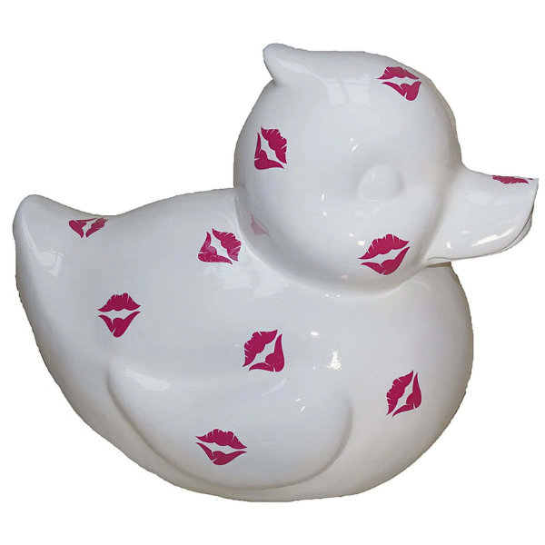 Sculpture Canard Multicolore 65 cm en Résine – Swiss Sculpture
