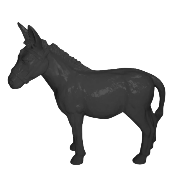 Sculpture Âne Grande 95 cm en Résine Noir – Swiss Sculpture - Swiss-sculpture.ch