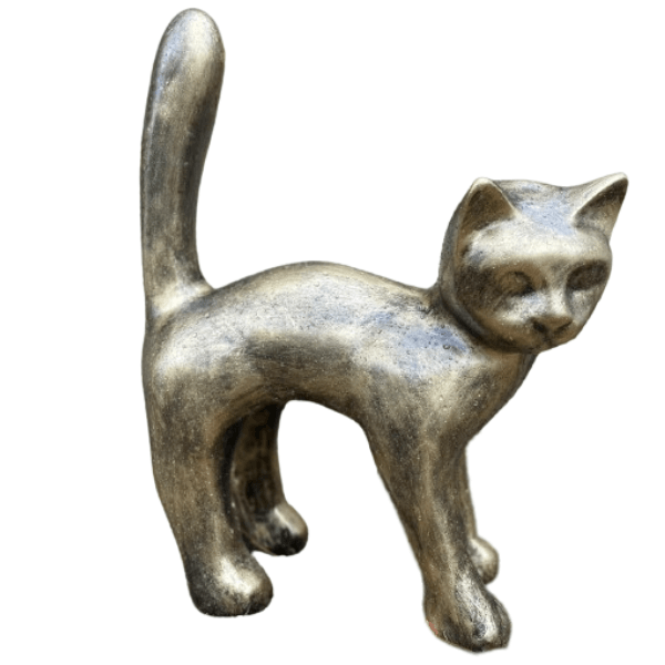Sculpture Chat XXL 105 cm en Résine Bronze – Swiss Sculpture - Swiss-sculpture.ch