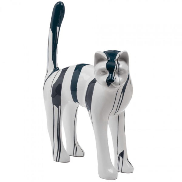 Sculpture Chat XXL en Résine 105 cm Noir – Swiss Sculpture - Swiss-sculpture.ch