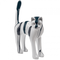 Sculpture Chat XXL en Résine 105 cm Noir – Swiss Sculpture - Swiss-sculpture.ch