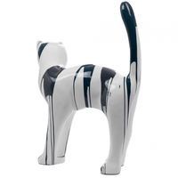 Sculpture Chat XXL en Résine 105 cm Noir – Swiss Sculpture - Swiss-sculpture.ch