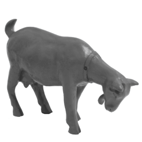 Sculpture Chèvre 60 cm en Résine Gris Mat – Swiss Sculpture - Swiss-sculpture.ch
