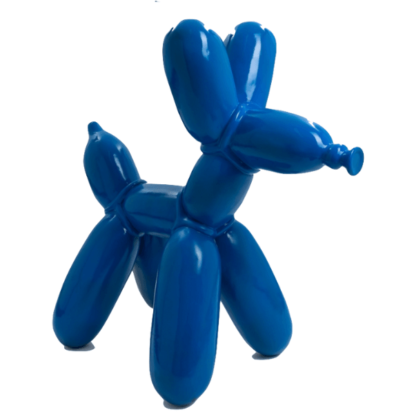Sculpture Chien XXL en Résine 120 cm Bleu – Swiss Sculpture - Swiss-sculpture.ch