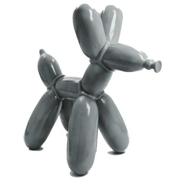 Sculpture Chien XXL en Résine 120 cm Gris – Swiss Sculpture - Swiss-sculpture.ch