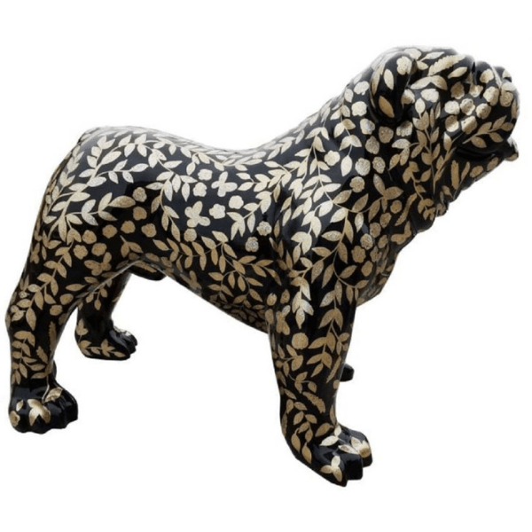 Sculpture Bouledogue Anglais en Résine 30 cm Multicolore – Swiss Sculpture - Swiss-sculpture.ch