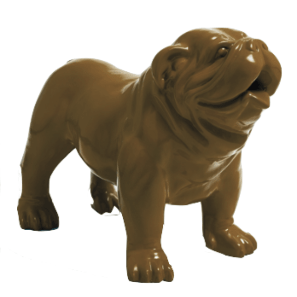 Sculpture Bouledogue Anglais 30 cm en Résine Marron – Swiss Sculpture - Swiss-sculpture.ch