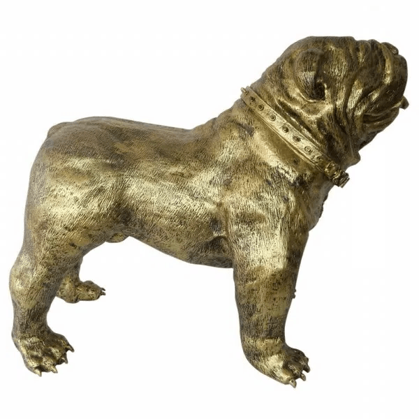 Sculpture Bouledogue Anglais 90 cm Résine Effet Bronze – Swiss Sculpture - Swiss-sculpture.ch