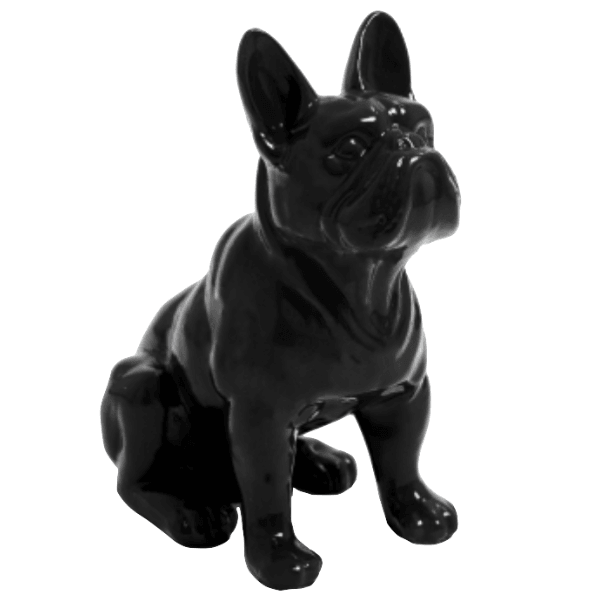 Sculpture Bouledogue Français 30 cm en Résine Noir – Swiss Sculpture - Swiss-sculpture.ch