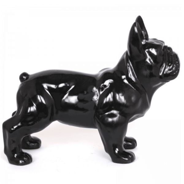Sculpture Bouledogue Français 45 cm en Résine Noir – Swiss Sculpture - Swiss-sculpture.ch