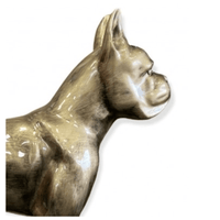 Sculpture XXL Chien Boxer en Résine 110 cm Bronze – Swiss Sculpture - Swiss-sculpture.ch