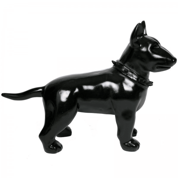 Sculpture Chien Bull Terrier 60 cm Résine Noir – Swiss Sculpture - Swiss-sculpture.ch