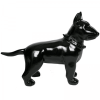 Sculpture Chien Bull Terrier 60 cm Résine Noir – Swiss Sculpture - Swiss-sculpture.ch