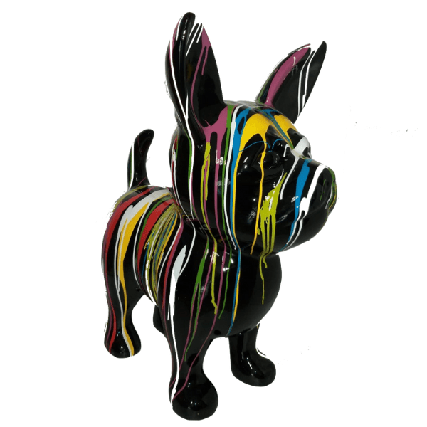 Sculpture Chien Chihuahua 90 cm en Résine Multicolore – Swiss Sculpture - Swiss-sculpture.ch