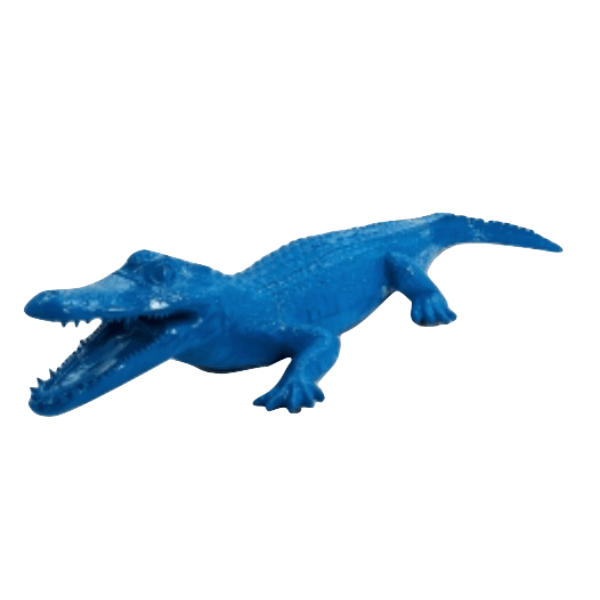 Sculpture Crocodile XXL en Résine 215 cm Bleu – Swiss Sculpture - Swiss-sculpture.ch